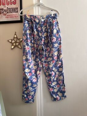 Talbots Petite Pants - Blue Floral
